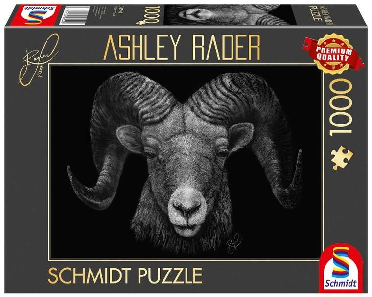Schmidt, Ashley Rader: Baran, puzzle drewniane, 1000 elementów