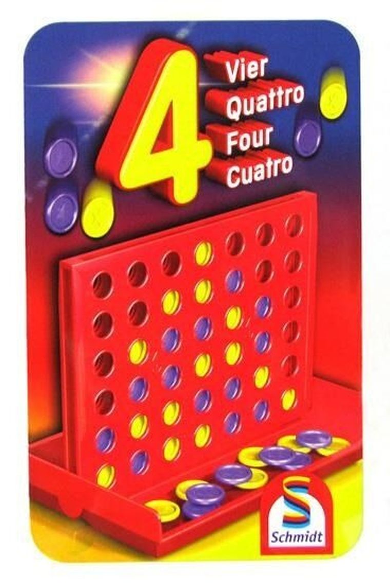 Schmidt, Cztery w rzędzie, gra familijna w metalowej puszce