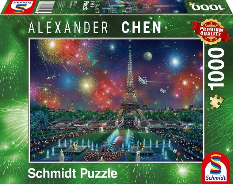 Schmidt, Fajerwerki nad Wieżą Eiffla, puzzle, 1000 elementów