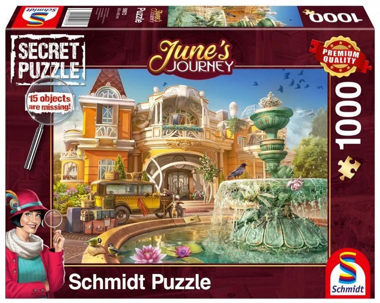 Schmidt, Junes Journey, Secret puzzle, Rodzinny dom na Wyspie Orchidei, puzzle, 1000 elementów