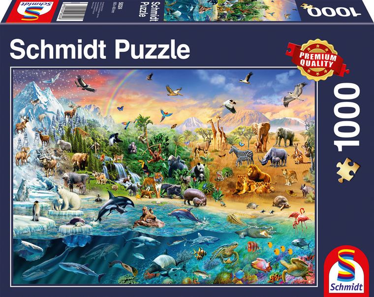 Schmidt, Królestwo zwierząt, puzzle, 1000 elementów