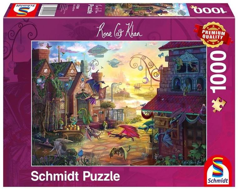 Schmidt, Rose Cat Khan, Smocza poczta, puzzle, 1000 elementów