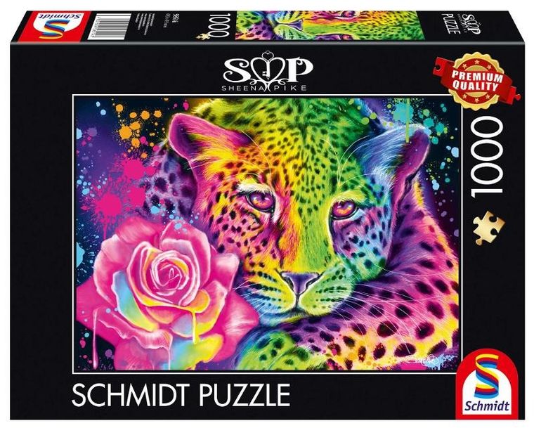 Schmidt, Sheena Pike, Kolorowy lampart, puzzle, 1000 elementów