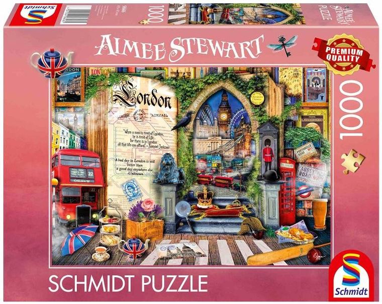Schmidt Spiele, Aimee Stewart, Wspomnienia z Londynu, puzzle, 1000 elementów