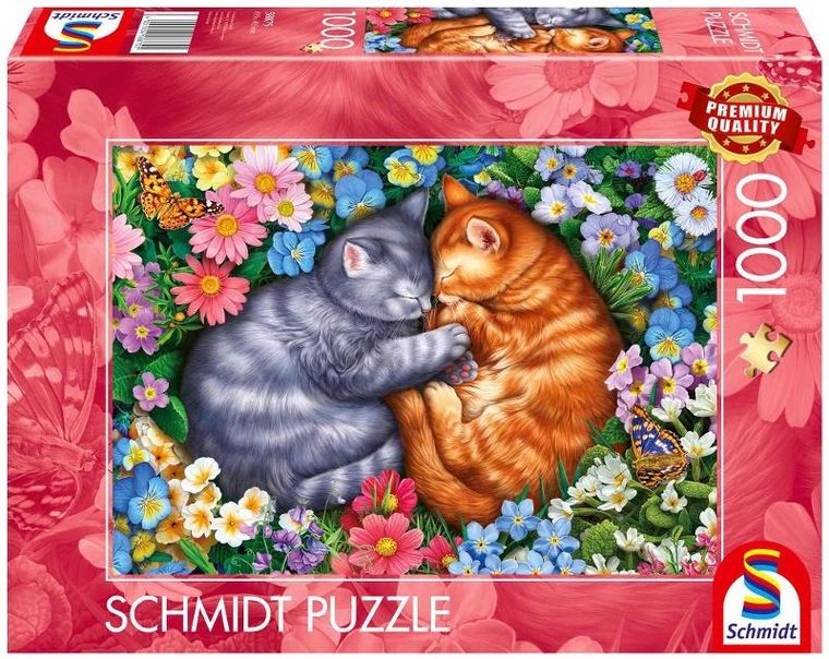 Schmidt Spiele, Aksamitne łapki, puzzle, 1000 elementów