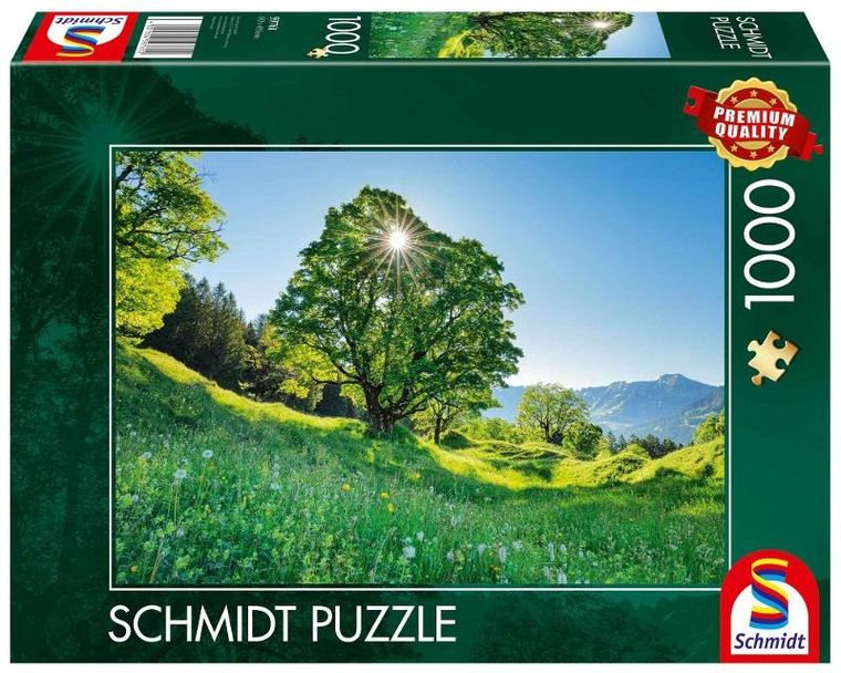 Schmidt Spiele, Góra Ahorn Szwajcaria, puzzle, 1000 elementów