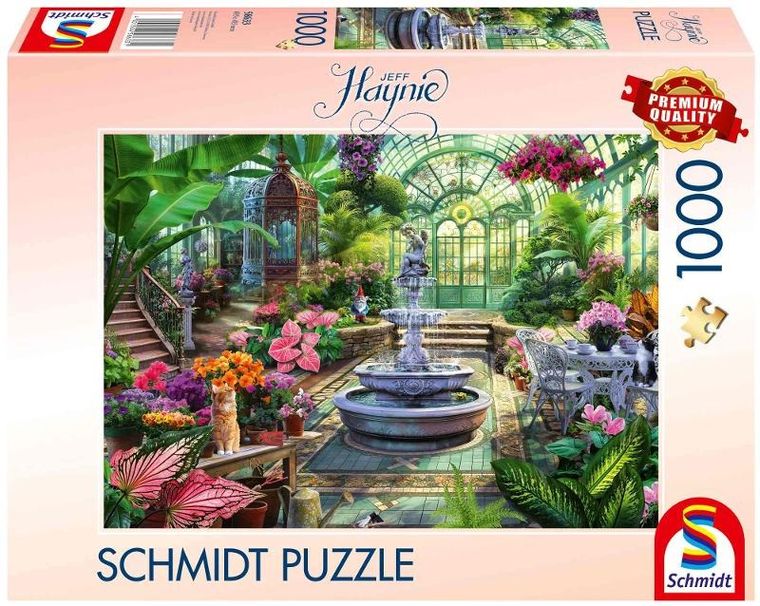 Schmidt Spiele, Jeff Haynie, Wiktoriańska szklarnia, puzzle, 1000 elementów
