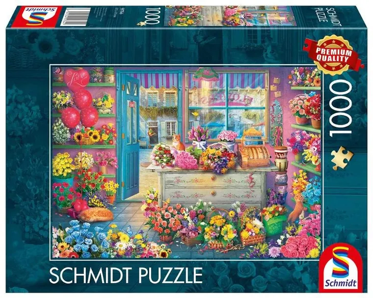 Schmidt Spiele, Kwiaciarnia, puzzle, 1000 elementów