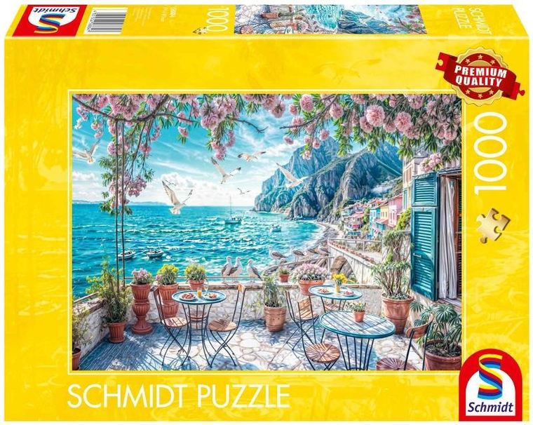 Schmidt Spiele, Nadmorski taras, puzzle, 1000 elementów