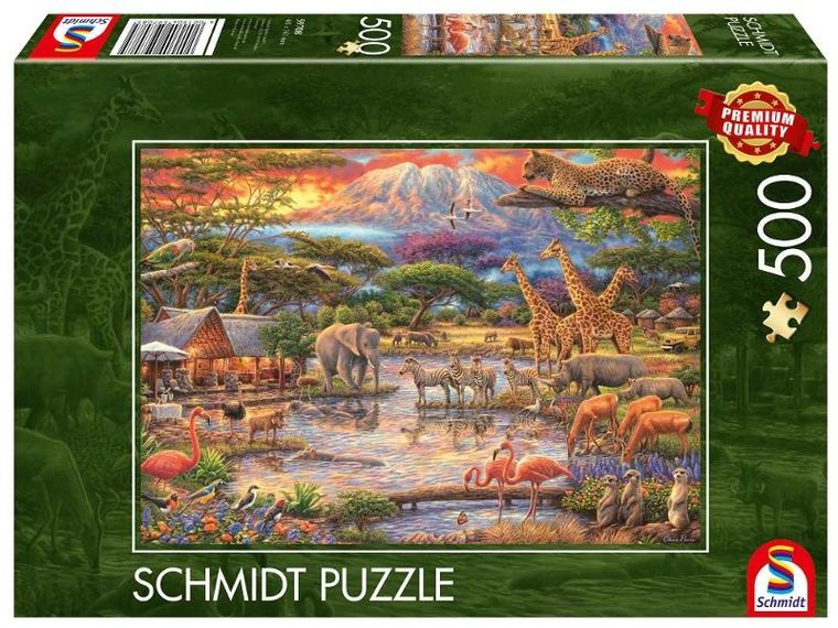 Schmidt Spiele, Raj pod Kilimandżaro, puzzle, 500 elementów