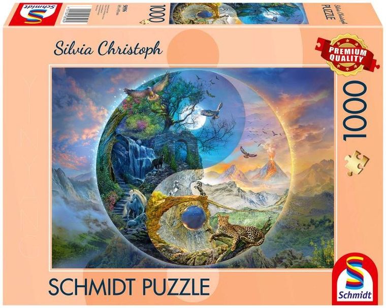 Schmidt Spiele, Silvia Christoph, Wszędzie góry, puzzle, 1000 elementów