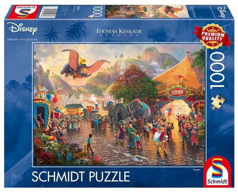 Schmidt Spiele, Słoń Dumbo Disney, puzzle, 1000 elementów