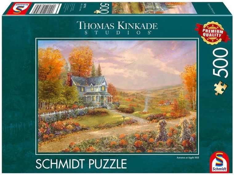 Schmidt Spiele, T.Kinkade, Jesień w Apple Hill, puzzle, 500 elementów