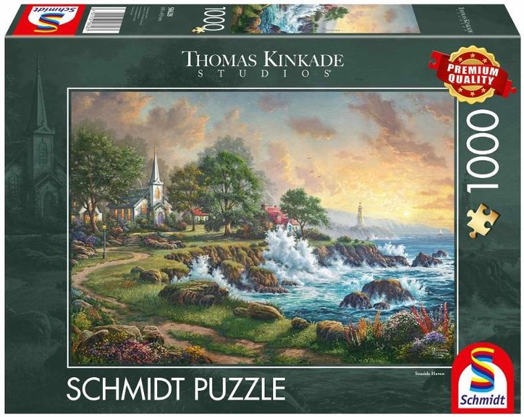 Schmidt Spiele, T.Kinkade, Nadmorski krajobraz, puzzle, 1000 elementów