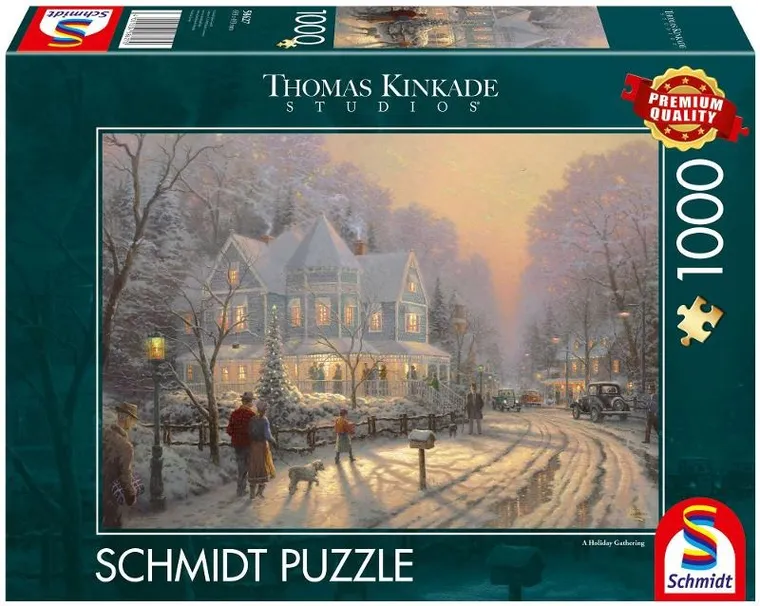 Schmidt Spiele, T.Kinkade, Świąteczne spotkanie, puzzle, 1000 elementów