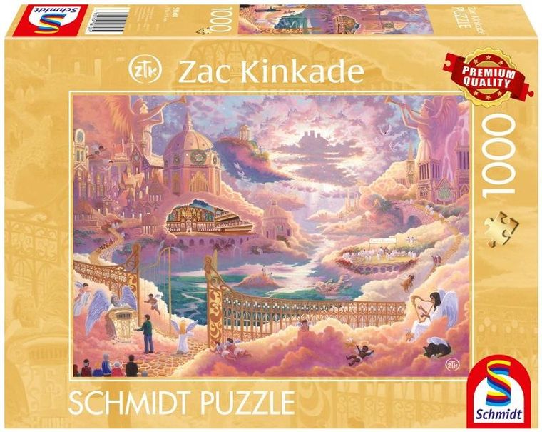 Schmidt Spiele, Zac Kinkade, Królestwo niebieskie, puzzle, 1000 elementów