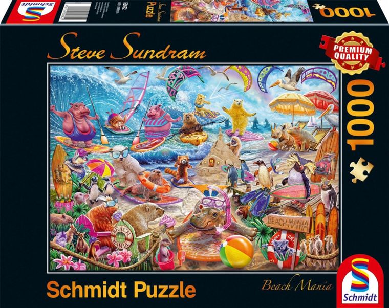 Schmidt, Steve Sundram, Zwierzaki na plaży, puzzle, 1000 elementów