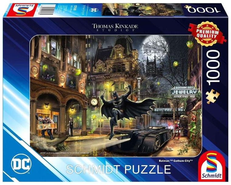 Schmidt, Thomas Kinkade, Batman, Gotham City, puzzle, 1000 elementów