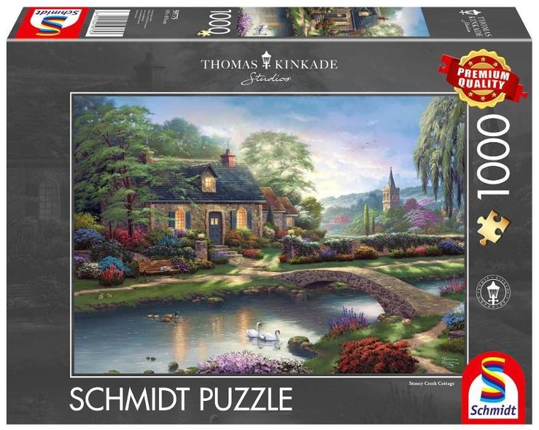 Schmidt, Thomas Kinkade, Domek nad strumykiem, puzzle, 1000 elementów