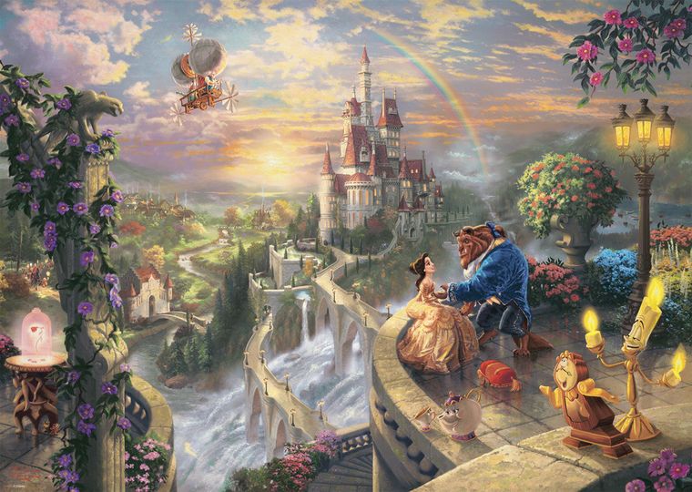 Schmidt, Thomas Kinkade: Piękna i bestia, puzzle, 1000 elementów