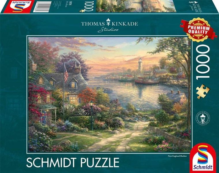 Schmidt, Thomas Kinkade, Port w Nowej Anglii, puzzle, 1000 elementów