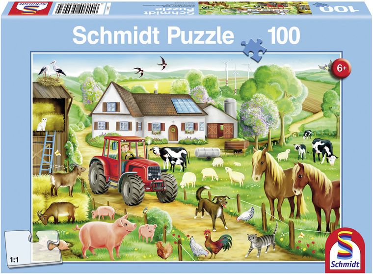 Schmidt, Wesołe gospodarstwo, puzzle, 100 elementów