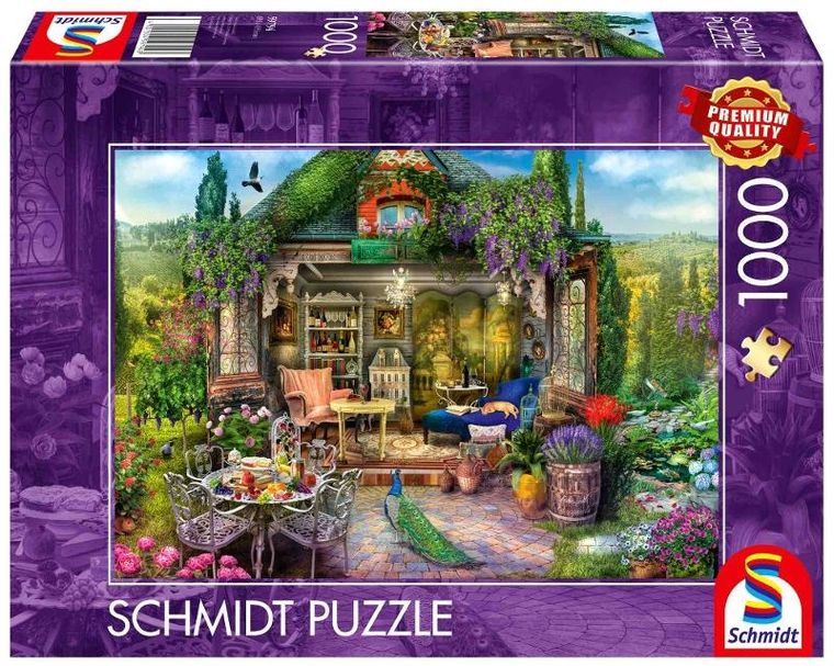 Schmidt, Wymarzony domek ogrodowy, puzzle, 1000 elementów