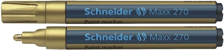 Schneider, marker olejowy okrągły, 1-3mm, złoty