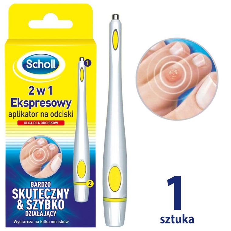 Scholl, Problemy stóp, ekspresowy aplikator na odciski 2w1