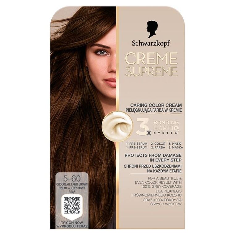 Schwarzkopf, Creme Supreme, farba do włosów, odcień 5-60 chocolate brown