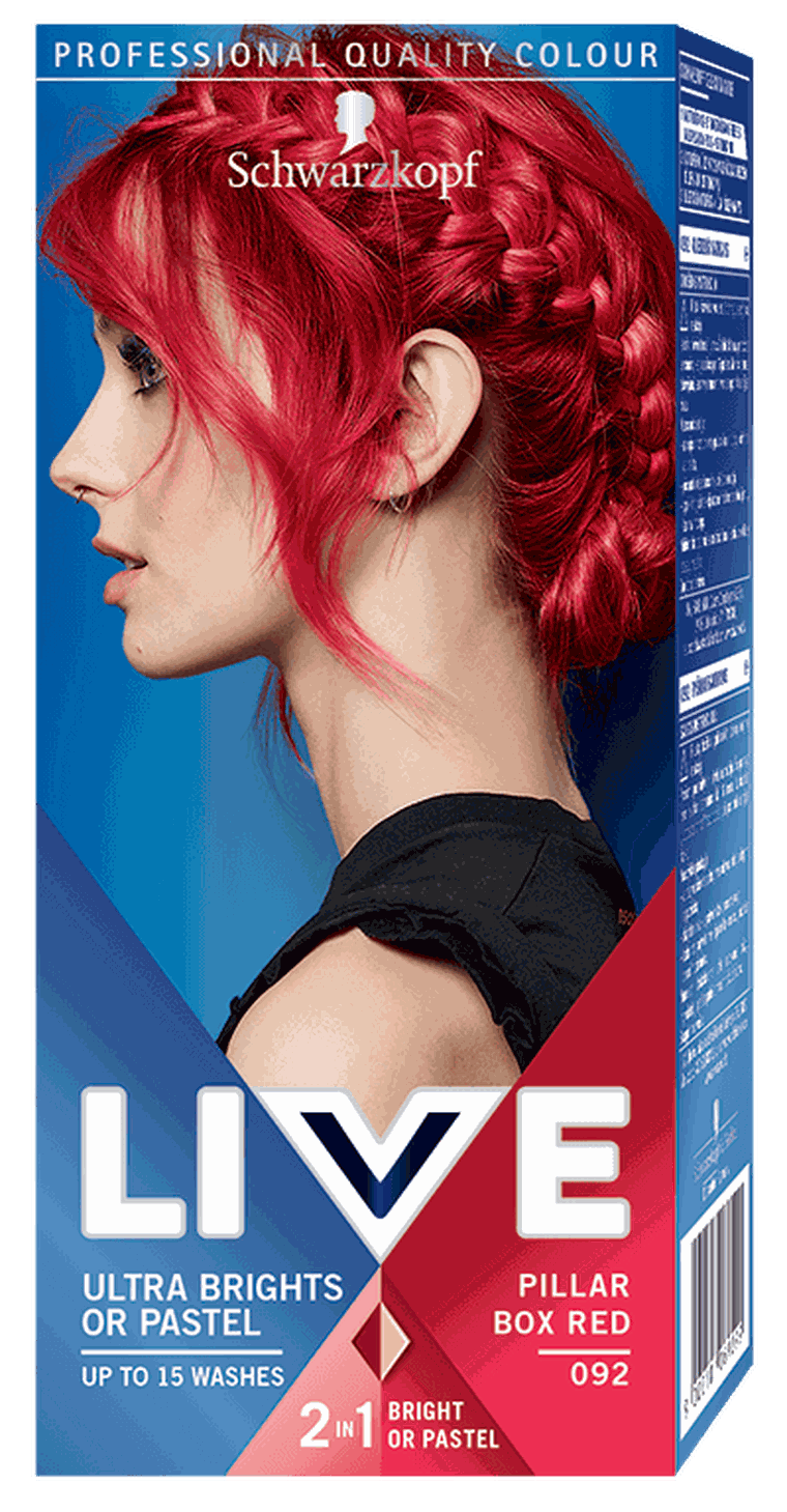 Schwarzkopf, Live, krem koloryzujący 2w1, ostra czerwień nr 092