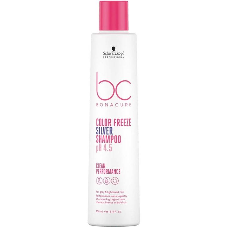 Schwarzkopf Professional, BC Bonacure Color Freeze Silver Shampoo, szampon z pigmentem do chłodnych odcieni włosów, 250 ml