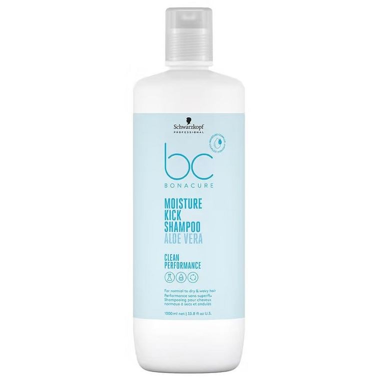 Schwarzkopf Professional, BC Bonacure Moisture Kick Shampoo, nawilżający szampon do włosów, 1000 ml