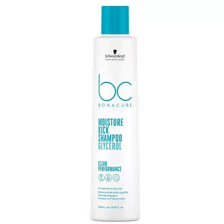 Schwarzkopf Professional, BC Bonacure Moisture Kick Shampoo, nawilżający szampon do włosów, normalnych i suchych, 250 ml