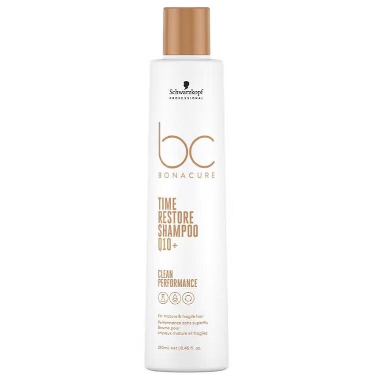 Schwarzkopf Professional, BC Bonacure, Time Restore Shampoo, delikatnie oczyszczający szampon do włosów dojrzałych, 250 ml