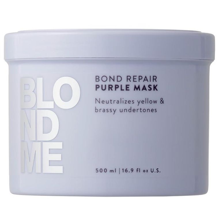 Schwarzkopf Professional, BlondMe Bond Repair Purple Mask, fioletowa maska neutralizująca, 500 ml