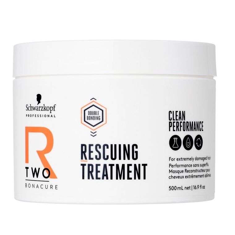 Schwarzkopf Professional, Bonacure R-Two Rescuing Treatment, maska rekonstruująca do włosów ekstremalnie zniszczonych, 500 ml
