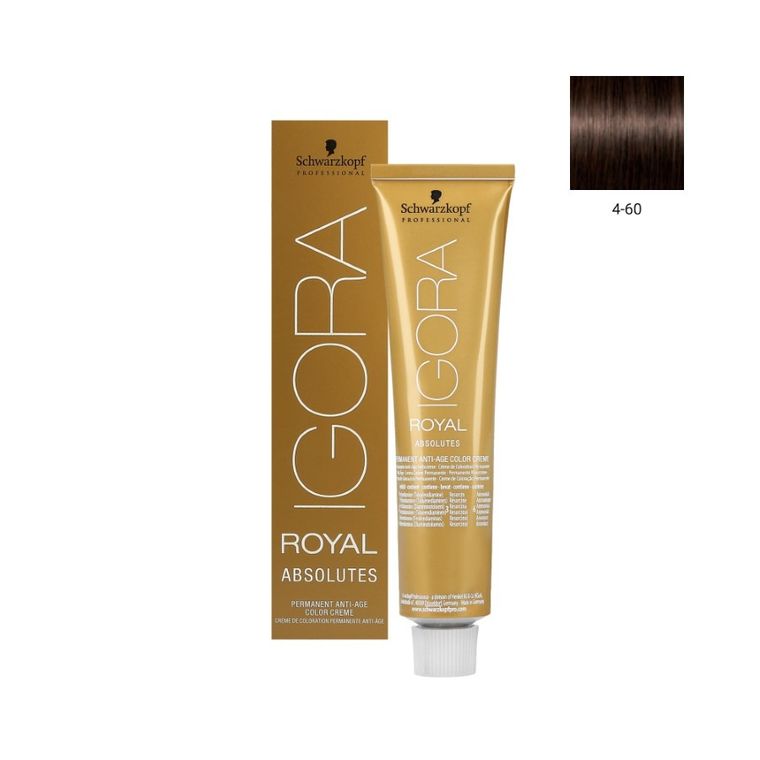 Schwarzkopf Professional, Igora Royal Absolutes, farba do włosów, nr 4-60, 60 ml