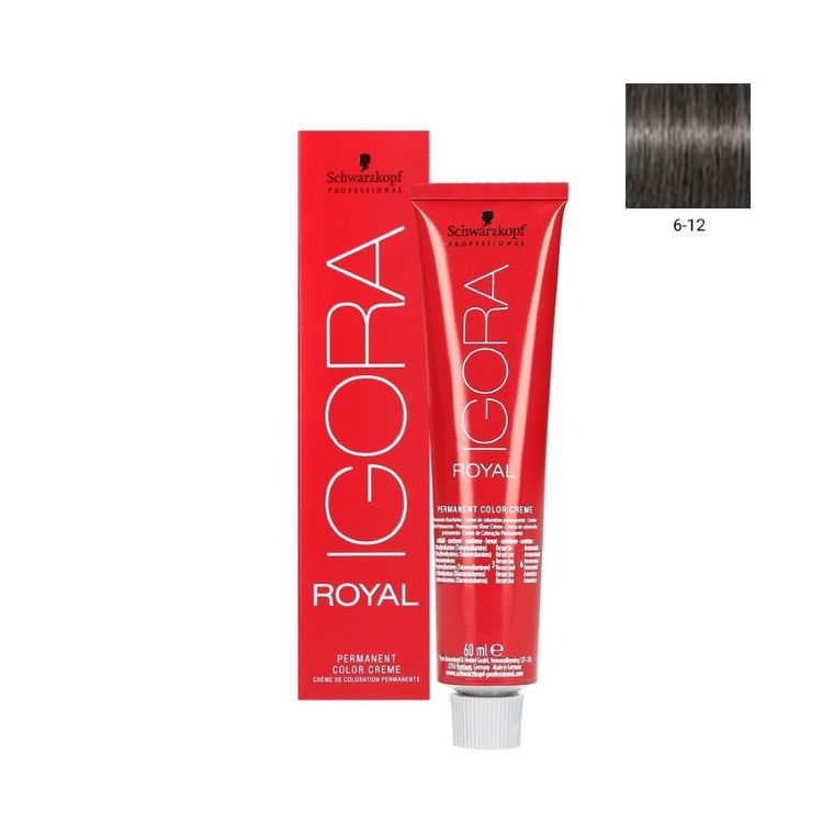 Schwarzkopf Professional, Igora Royal, farba do włosów, nr 6-12, 60 ml