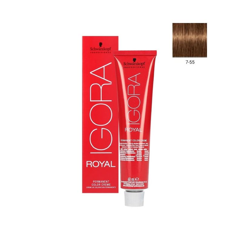 Schwarzkopf Professional, Igora Royal, farba do włosów, nr 7-55, 60 ml