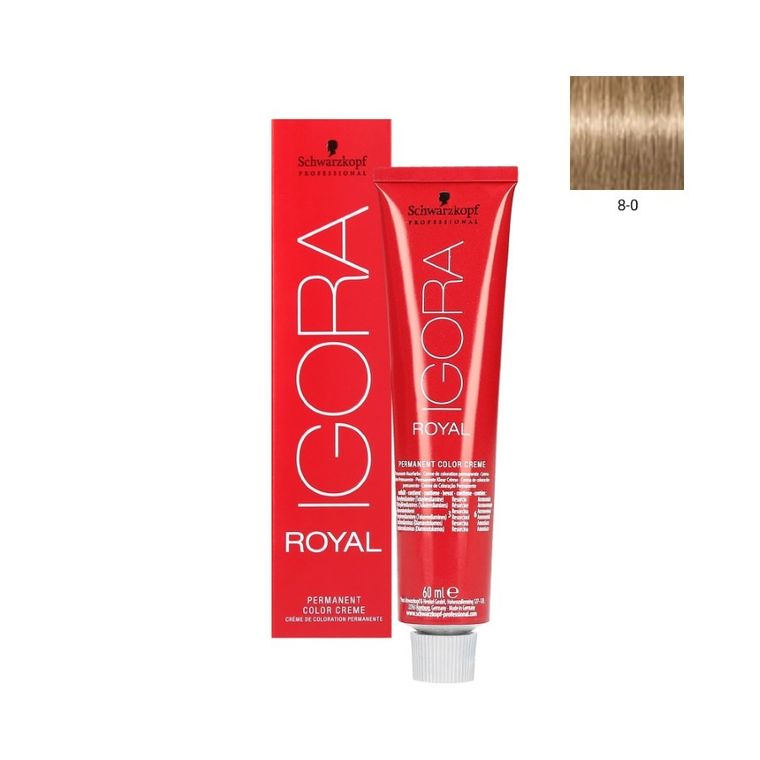 Schwarzkopf Professional, Igora Royal, farba do włosów, nr 8-0, 60 ml