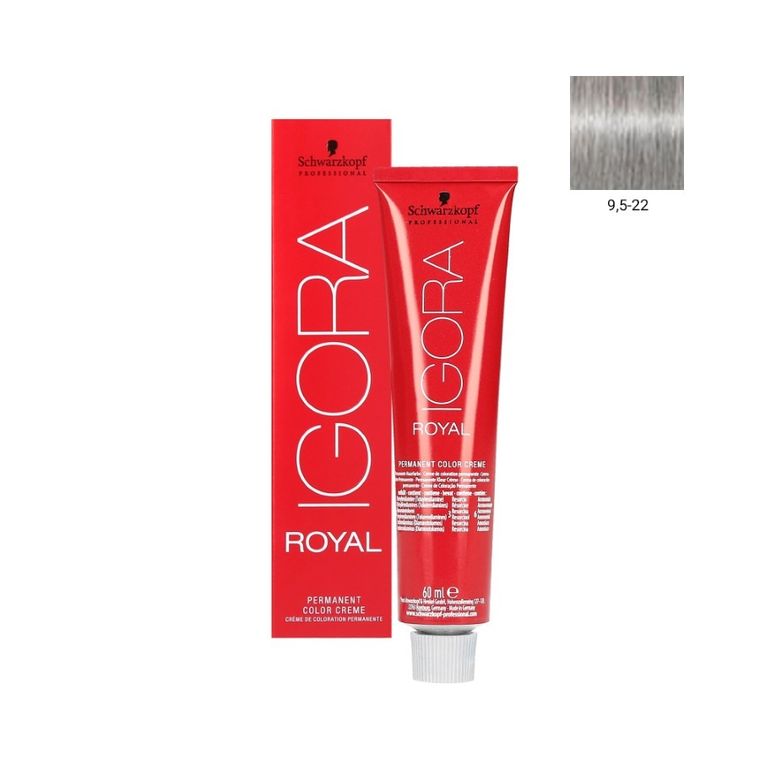 Schwarzkopf Professional, Igora Royal, farba do włosów, nr 9.5-22, 60 ml