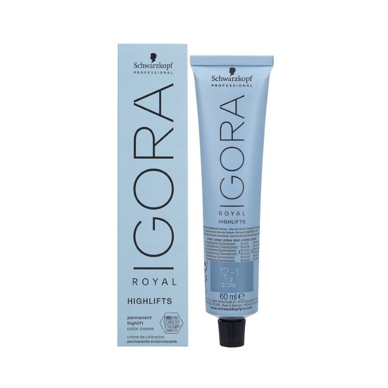 Schwarzkopf Professional, Igora Royal Highlifts, farba do włosów w odcieniach blondu, 12-1, 60 ml
