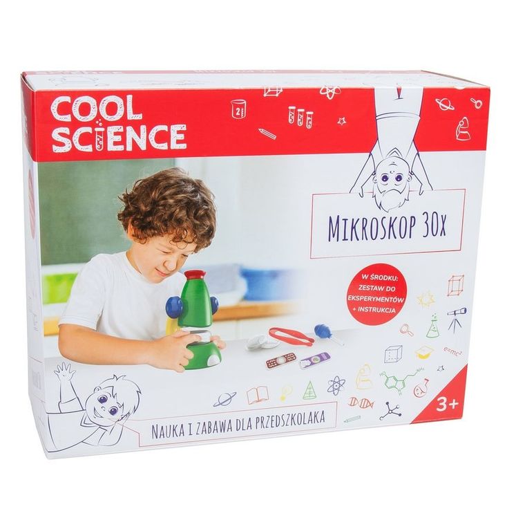 Science Cool, Mikroskop 30x, zestaw naukowy
