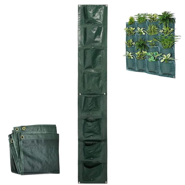 Ścienna torba do sadzenia roślin, 8 kieszonek