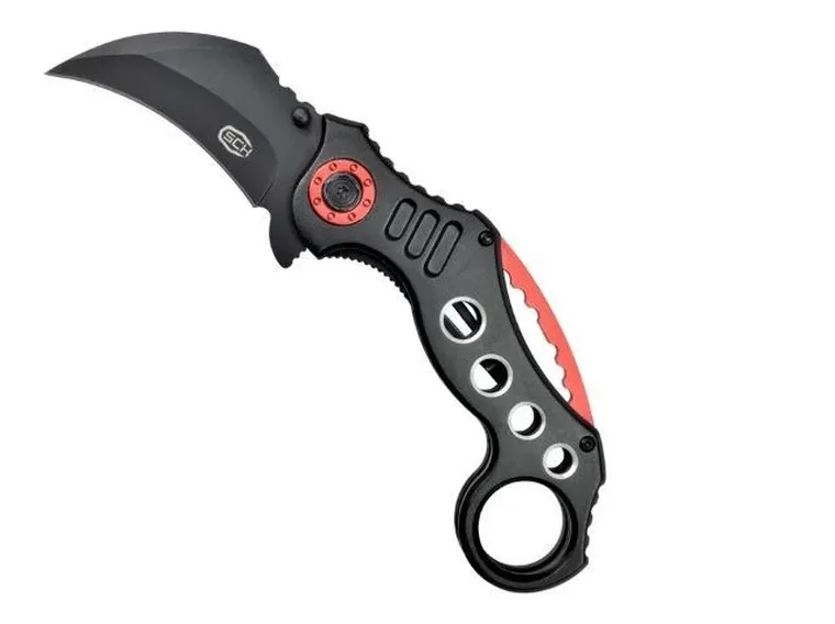 Sck, Karambit K29, nóż, czarno-czerwony
