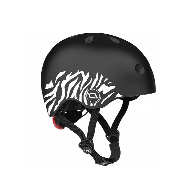 Scoot & Ride, kask ochronny, Zebra, rozmiar 45-51 cm