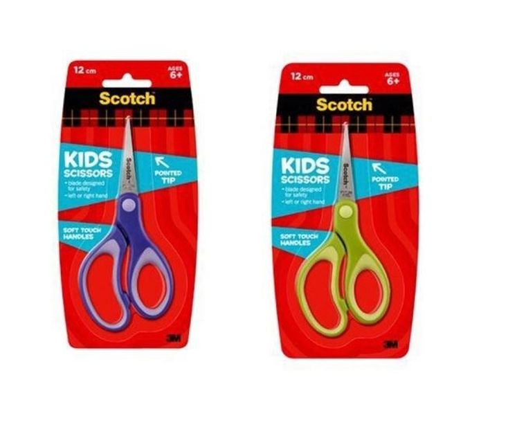 Scotch, nożyczki szkolne, zaokrąglone, 12 cm