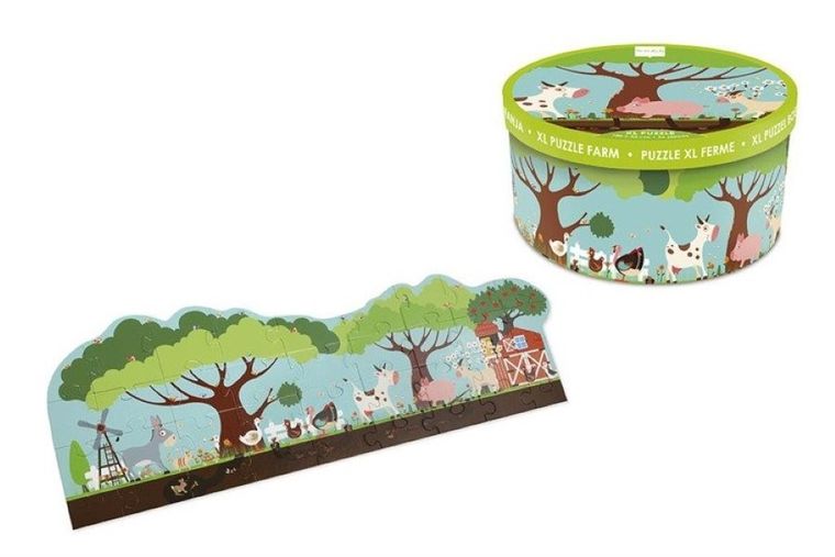 Scratch, Farma, puzzle podłogowe, 36 elementów