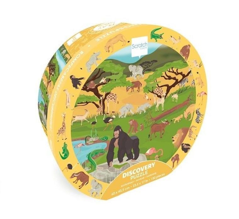 Scratch, Sawanna, puzzle obserwacyjne, 150 elementów